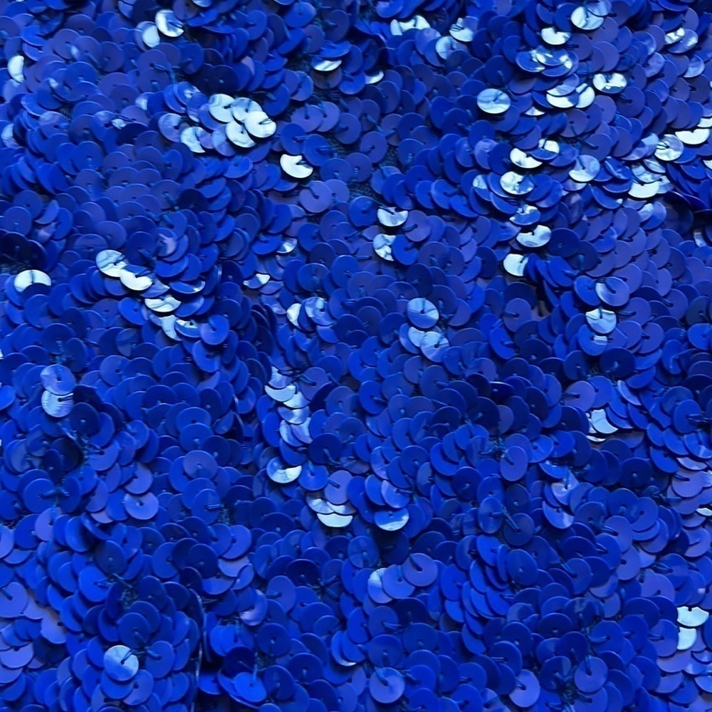 Notations blue sequins sleeveless top - Picture 3 of 5